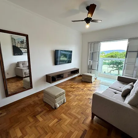 Ap Pe Na Areia Vista Parcial Mar Apartment Santos  Exterior photo