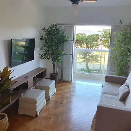 Ap Pe Na Areia Vista Parcial Mar Apartment Santos  Exterior photo
