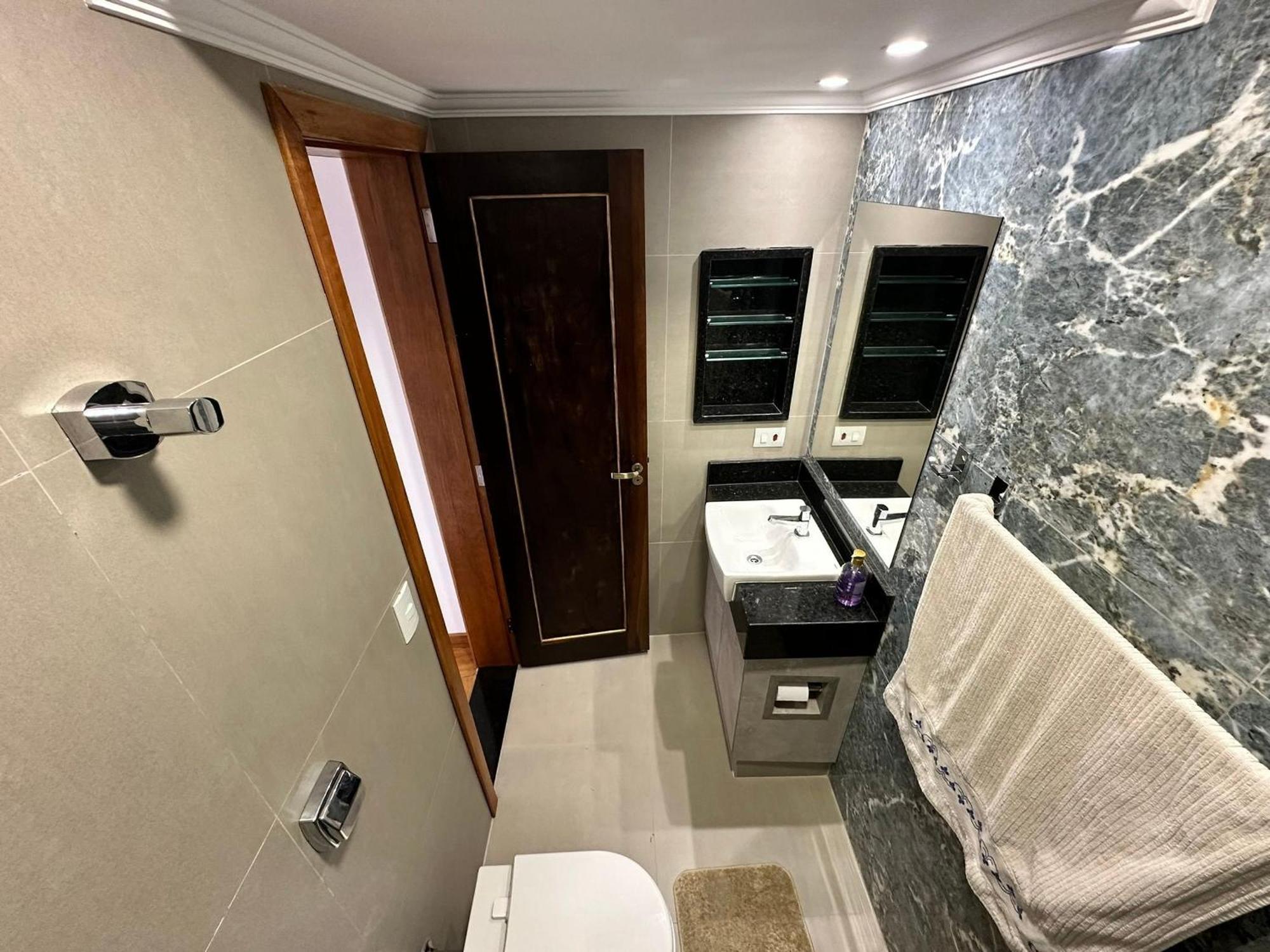 Ap Pe Na Areia Vista Parcial Mar Apartamento Santos (Sao Paulo)